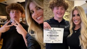 KJ Biermann, the 15-year-old son of Kim Zolciak from The Real Housewives of Atlanta and former NFL