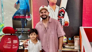 Former Indian cricketer Suresh Raina's son Rio has started his cricketing journey
