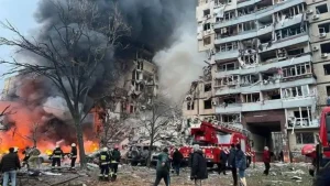Tymur Tkachenko, head of the local regional military administration, said the attack damaged