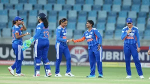 Seamers Kranti Goud (1/26) and Nandani Sharma (3/18) removed both Thailand openers inside four