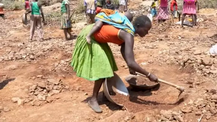 A remote village in western Kenya has turned into an unlikely gold-hunting ground after a local goat