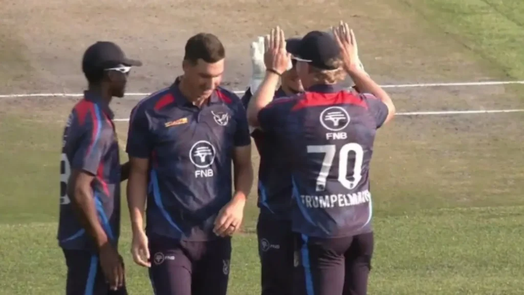 Namibia produced a spirited all-round performance to defeat South Africa by 18 runs