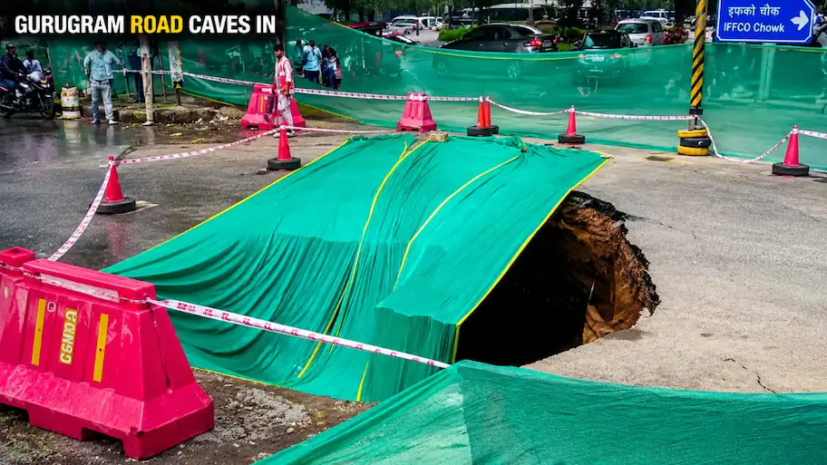 Gurugram road caves in at IFFCO Chowk after heavy rain spun chaos: The wider industry impact
