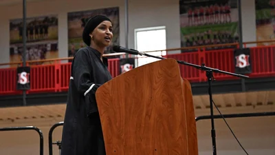 Ilhan Omar’s son, Adnan Hirsi, and arrested his roommate on a weapons-related charge, according