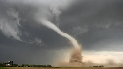 A tornado was reportedly on ground near Saint Paris village in Ohio on August 15, Saturday