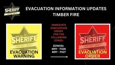 Big Sur's Timber fire videos: Evacuation orders and warnings issued in Monterey County amid 'highly active'