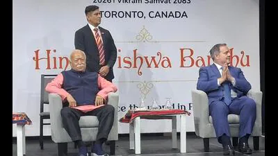 RSS chief Mohan Bhagwat extols the virtue of 'unity in diversity' — Canada address