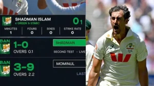 Mitchell Starc delivered an exceptional performance in the second Test against Bangladesh in Mackay
