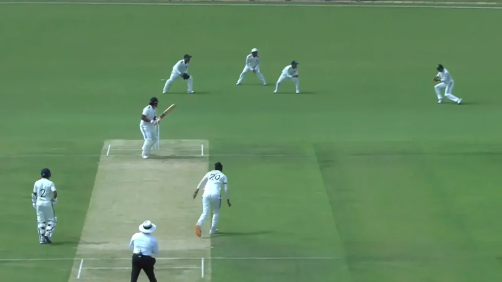 However, Konthoujam had the final say, dismissing Sooryavanshi off the last ball of the over to provide