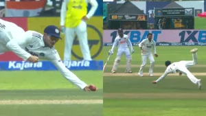 Shubman Gill 's athleticism came to the fore on the third day of the first India vs Sri Lanka Test
