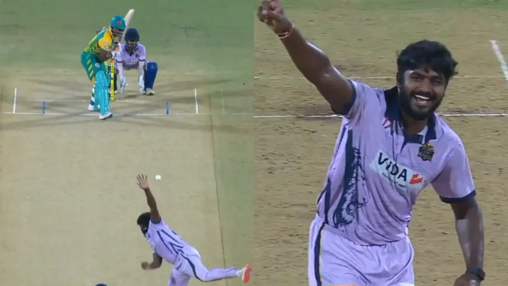 Pacer K Deeban Lingesh was the wrecker-in-chief as he scalped K Rajkumar, S Shyam Sundar