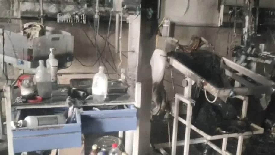 The fire broke out at around 3.30 am on Monday on the third floor of the District Women’s Hospital