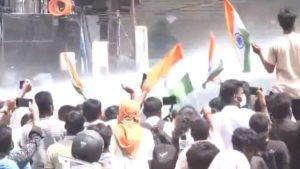Students protesting against the 70th Bihar Public Service Commission (BPSC) examination broke