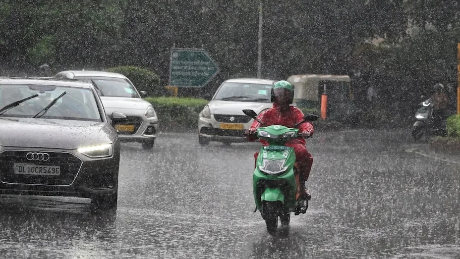 Heavy rain hit parts of Delhi and the National Capital Region on Monday afternoon, bringing relief