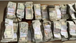 The police said local people who found the safe broke it open and removed cash from inside