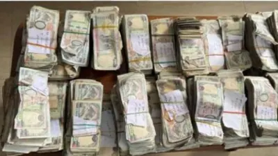 The police said local people who found the safe broke it open and removed cash from inside