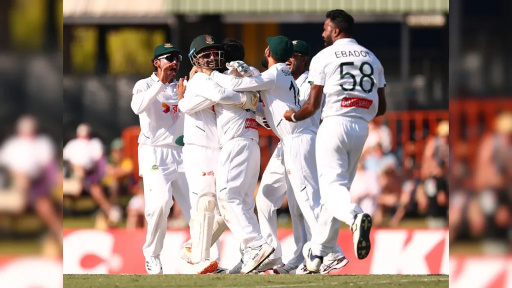 Spinner Mehidy Hasan Miraz took the key wicket of Steve Smith to reduce Australia to 161-4