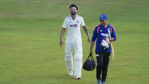 However, before the start of the ongoing final session, Rahul, 34, immediately signalled to the umpires