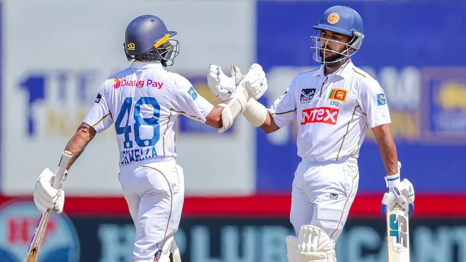 On day three of the first Test against India, Sri Lanka's Niroshan Dickwella and Sonal Dinusha delivered