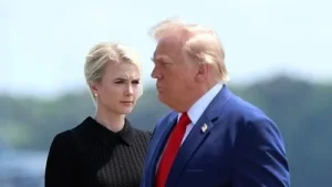 President Donald Trump allegedly made a humorous remark suggesting that his aide Natalie Harp might take