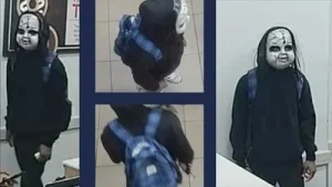 Authorities in Philadelphia announced on Monday that they are seeking a person accused of intimidating