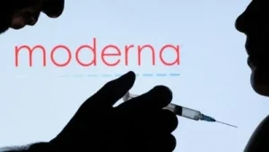 Moderna's stock experienced a significant surge, increasing by over 120% in morning trading on Wednesday