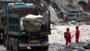OVER 30 LATVIAN TOURISTS BELIEVED MISSING Across the border in Tibet, China's official death