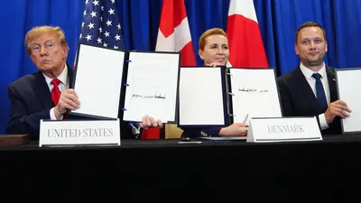 'Going to be a fantastic relationship' — Trump, Greenland, Denmark sign deal in bid to end Arctic