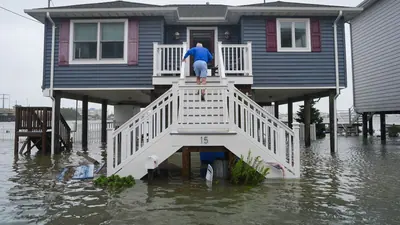 North Wildwood in Cape May County is dealing with severe flooding that has shut down roads