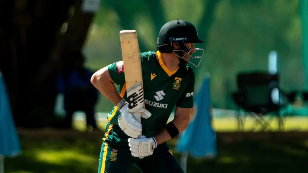 Connor Esterhuizen chalked up his maiden international century with struck 119 as South Africa