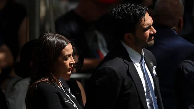 Alexandria Ocasio-Cortez at the 9/11 memorial ceremony has sparked a huge row online