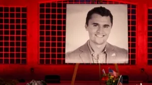 Supporters of Charlie Kirk, the founder of Turning Point USA, are commemorating the first