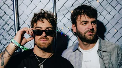 During a concert by the Electronic Dance Music duo The Chainsmokers in San Jose, California