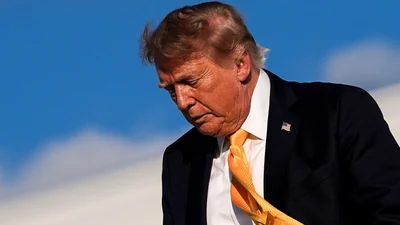 President Donald Trump’s hair is back in the spotlight after he appeared with a different color