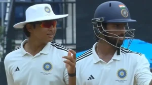 East Zone vice-captain Vaibhav Sooryavanshi poked fun at South Zone skipper Tilak Varma on Day