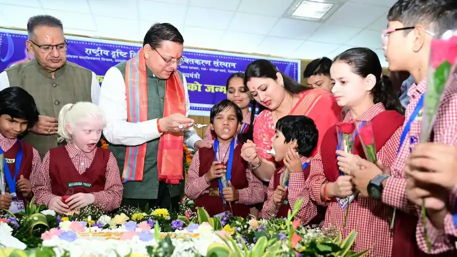 Uttarakhand Chief Minister Pushkar Singh Dhami celebrated his birthday in Dehradun on Wednesday