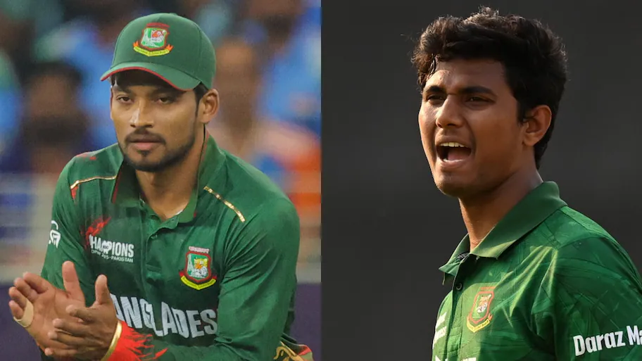 Bangladesh has announced the inclusion of Najmul Hossain Shanto and fast bowler Hasan Mahmud