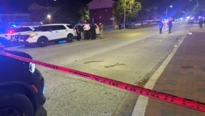 As a result Fayette and Caroline Streets were blocked off