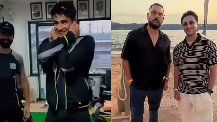 Yuvraj Singh makes Abhishek Sharma do sit-ups in hilarious birthday video | WATCH