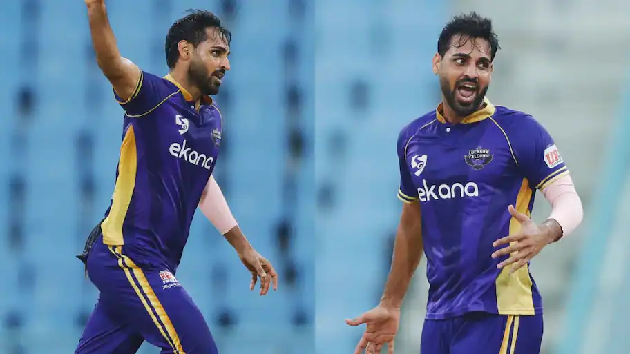 UP T20 League 2026: Bhuvneshwar Kumar powers Lucknow Falcons to final with 47-run victory over