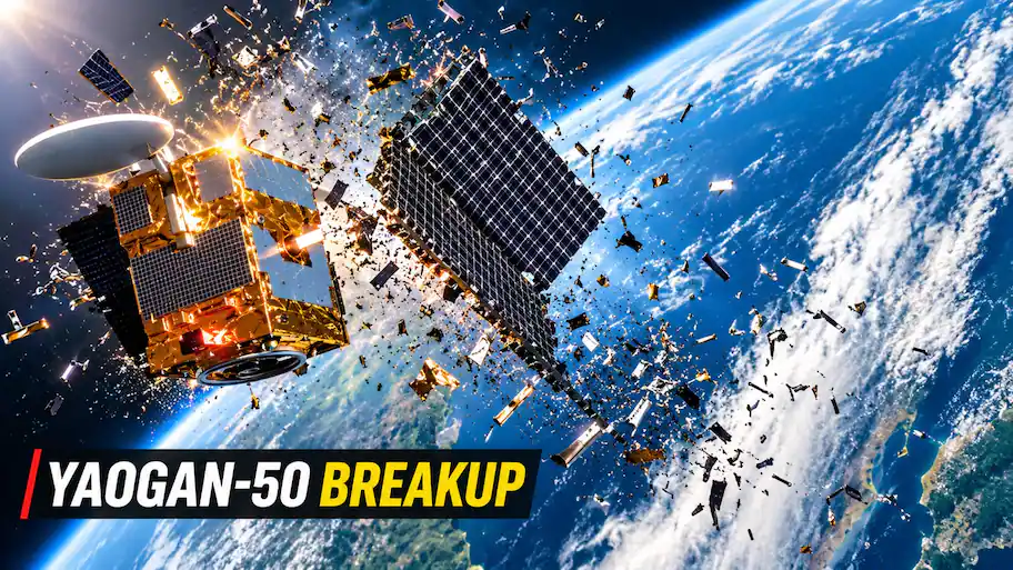 The United States Space Force monitored more than 43 pieces of debris which are spread out