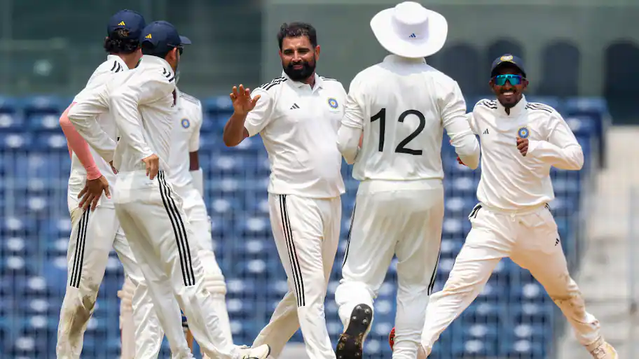 Both Shami and Mukesh took two wickets each as the Tilak Varma-led South were restricted