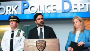 Several officers used tasers, but they failed to stop her as she continued moving towards them