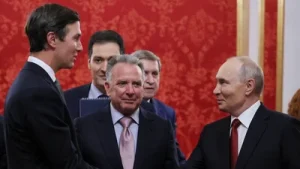 Russian President Vladimir Putin met with US envoys Steve Witkoff and Jared Kushner for over