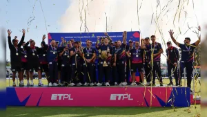 Edinburgh Castle Rockers crowned inaugural ETPL champions with 7-wicket victory over Belfast Wolves