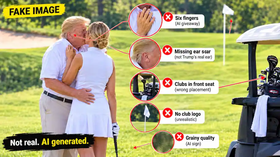 Fact-checking the viral photo allegedly showing Donald Trump kissing: The wider industry impact