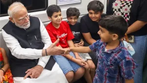 At the start of the celebrations, Modi released a Rs 100 commemorative coin to mark SRCC’s
