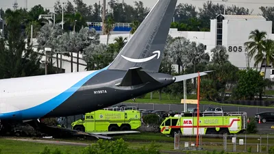 Miami-Dade Fire Rescue crews arrived to find the plane engulfed in flames with heavy smoke
