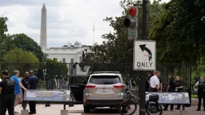 On Saturday, a man was arrested following a security breach near the White House