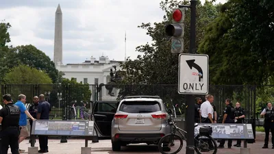 On Saturday, a man was arrested following a security breach near the White House